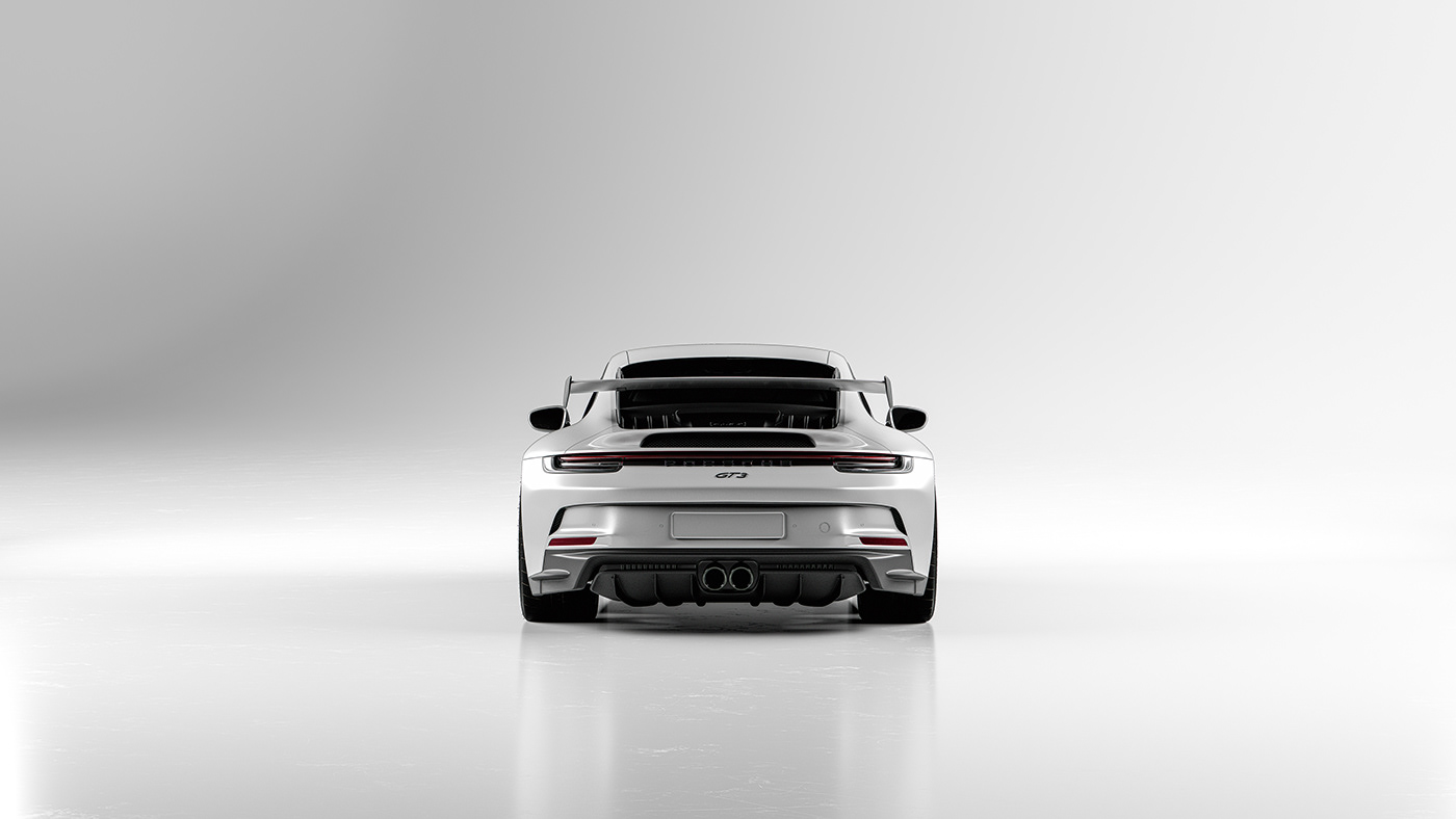Porsche automotive   CGI Render car 3D visualization redshift cinema 4d 911 GT3