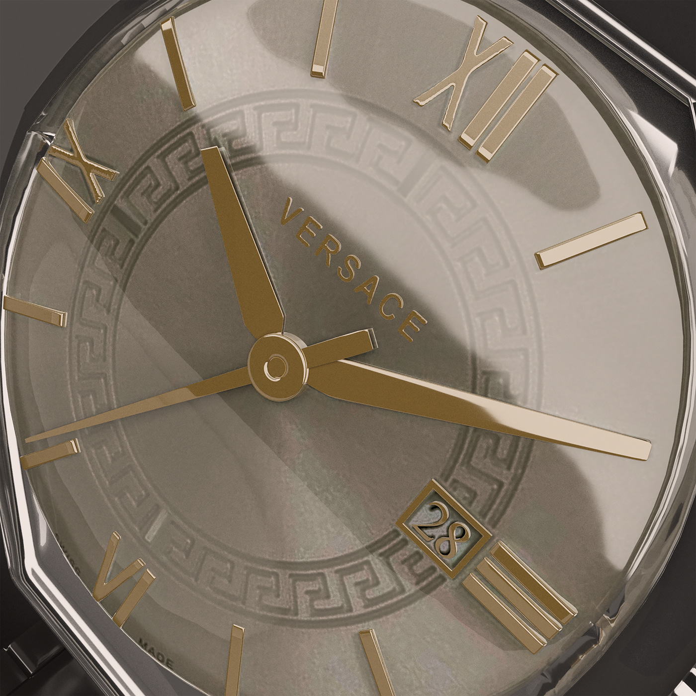 3D modelado 3d producto marca reloj