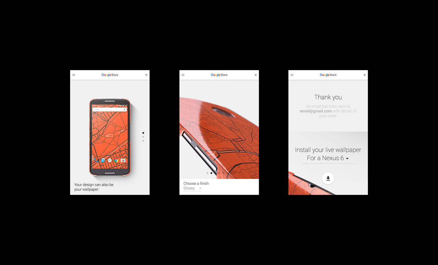 art direction  Webdesign interactive google phone Cases