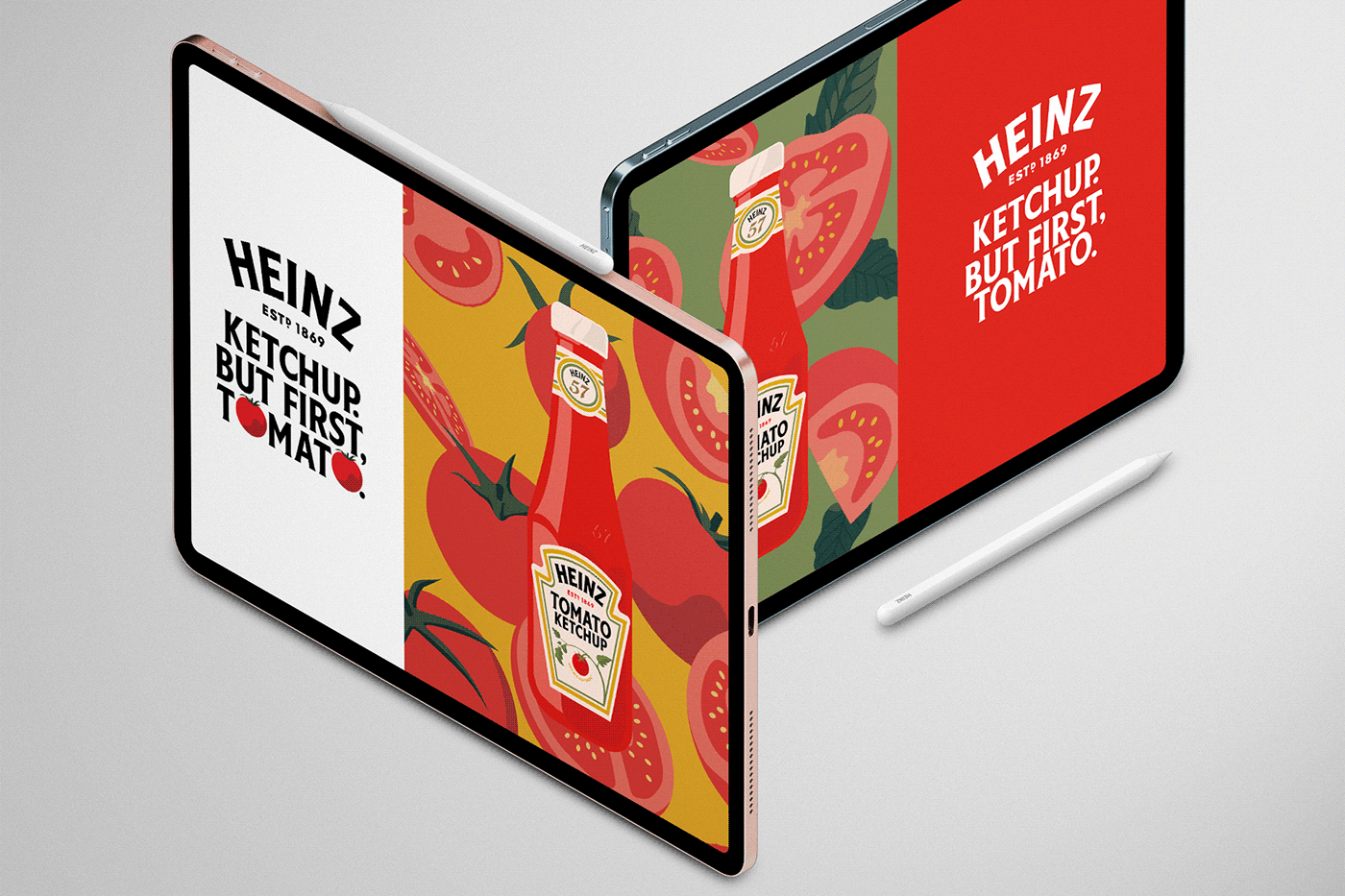 ads Advertising  art direction  campaign design heinz ketchup Tomato