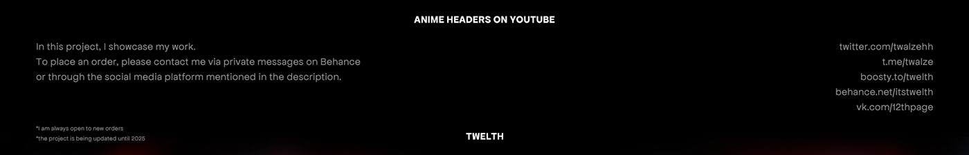 anime manga design Header twitter youtube Gaming Twitch stream гфх