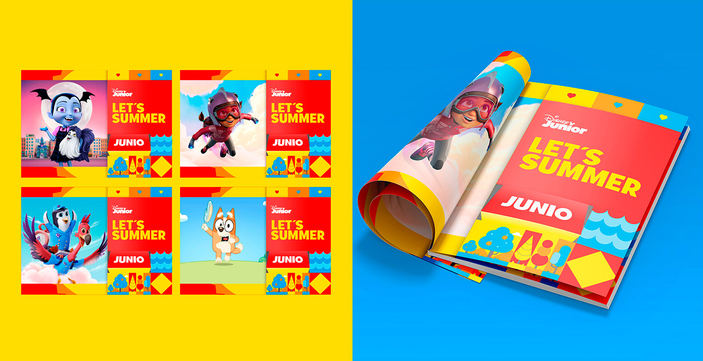 2D animation  branding  design disney graphics junior lets play motion summer