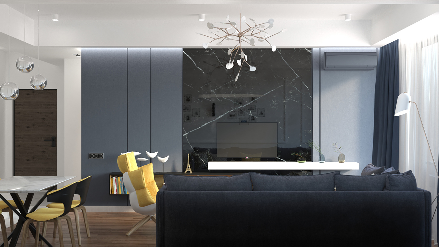 interior design  vray 3D modern Minimalism neoclassic