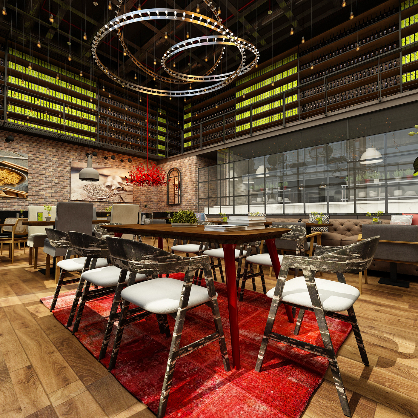 interior design  Big Chef Interior architecture 3dsmax inndesign Plato country