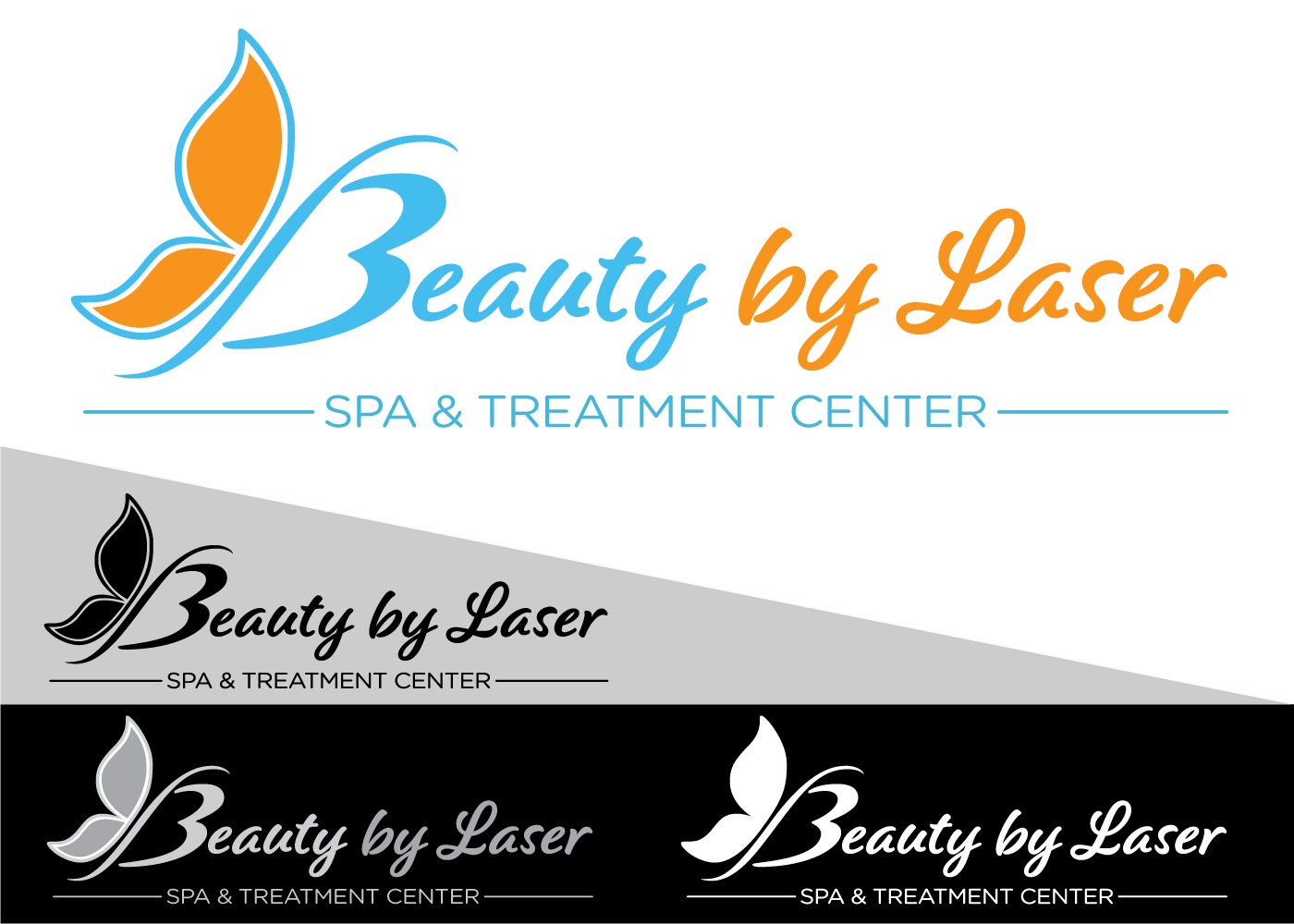 beauty spa brand brand identity branding  butterfly graphic design  Laser Spa logo Logo Design wordmark