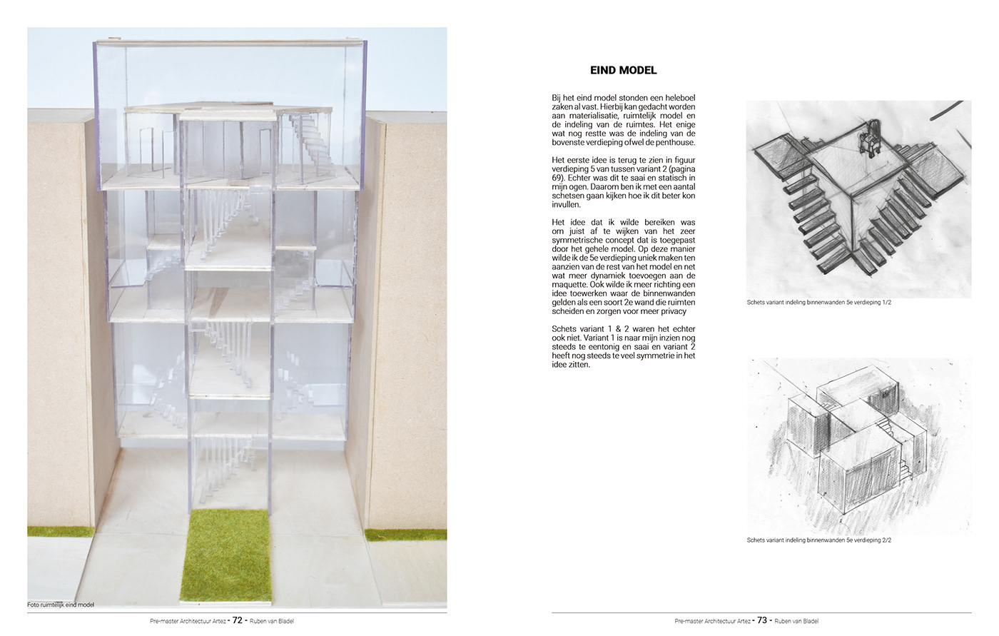 architecture interior design  maquette Pre-Master urban planning