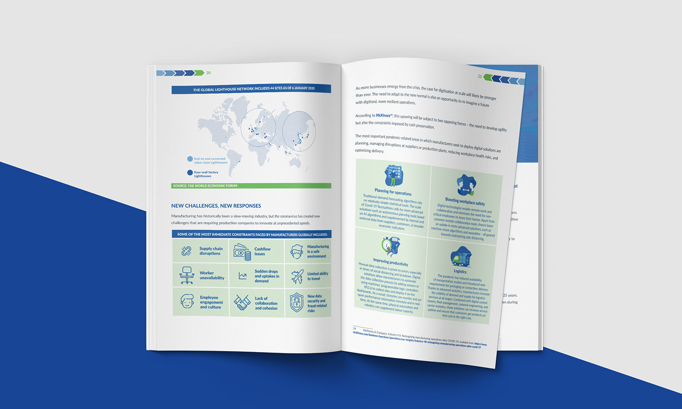 Content Marketing ebook ILLUSTRATION  industry 4.0 infographics report