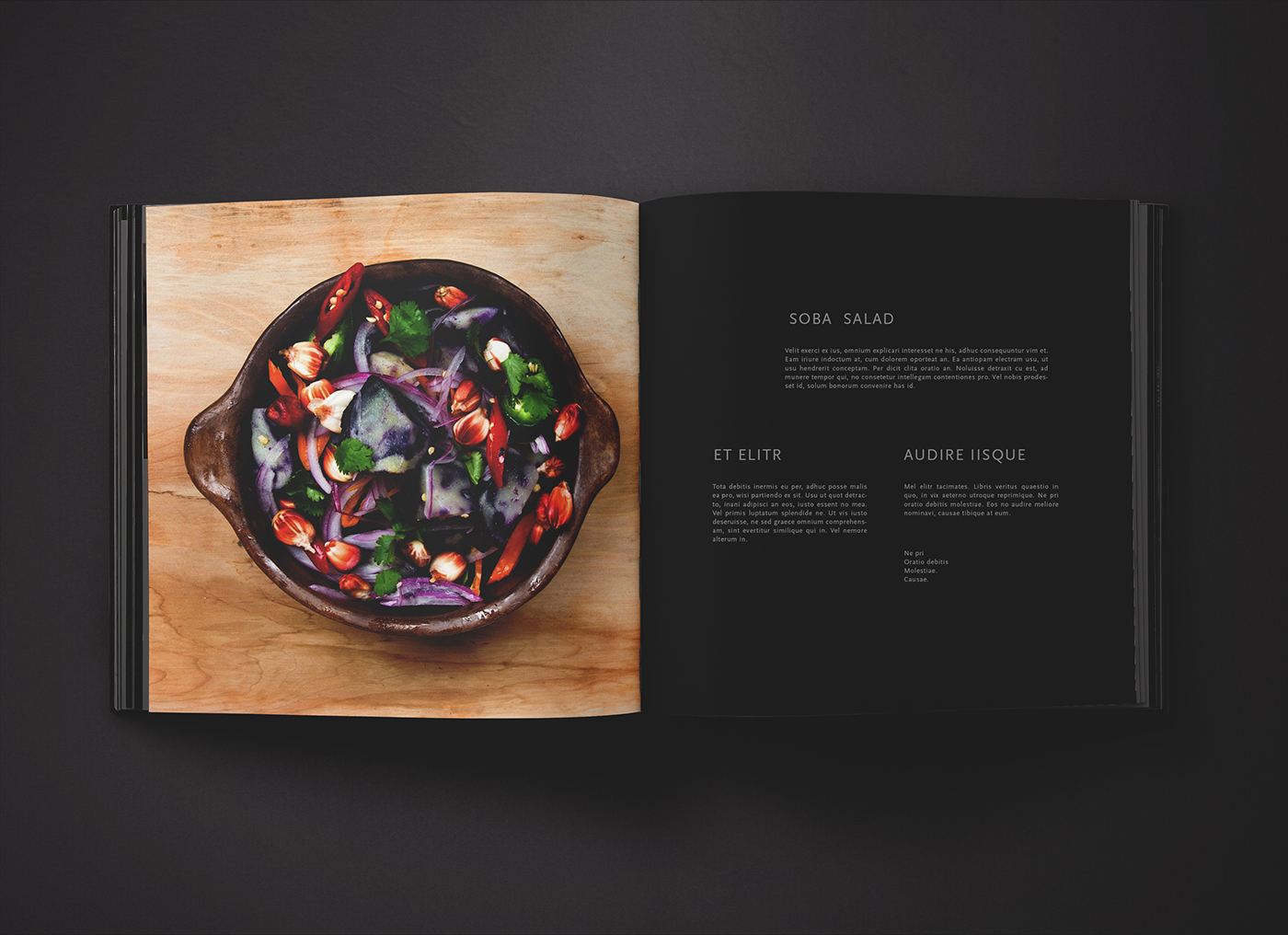 design Layout UI ux editorial magazine Food  beverage restaurant brand minimal Lookbook recipe book Cook Book