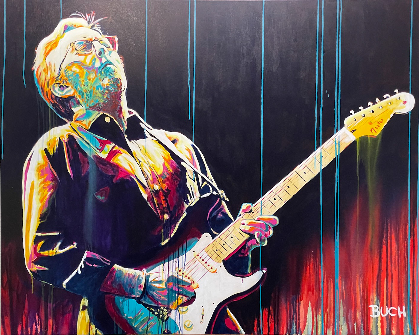 Eric Clapton popart painting