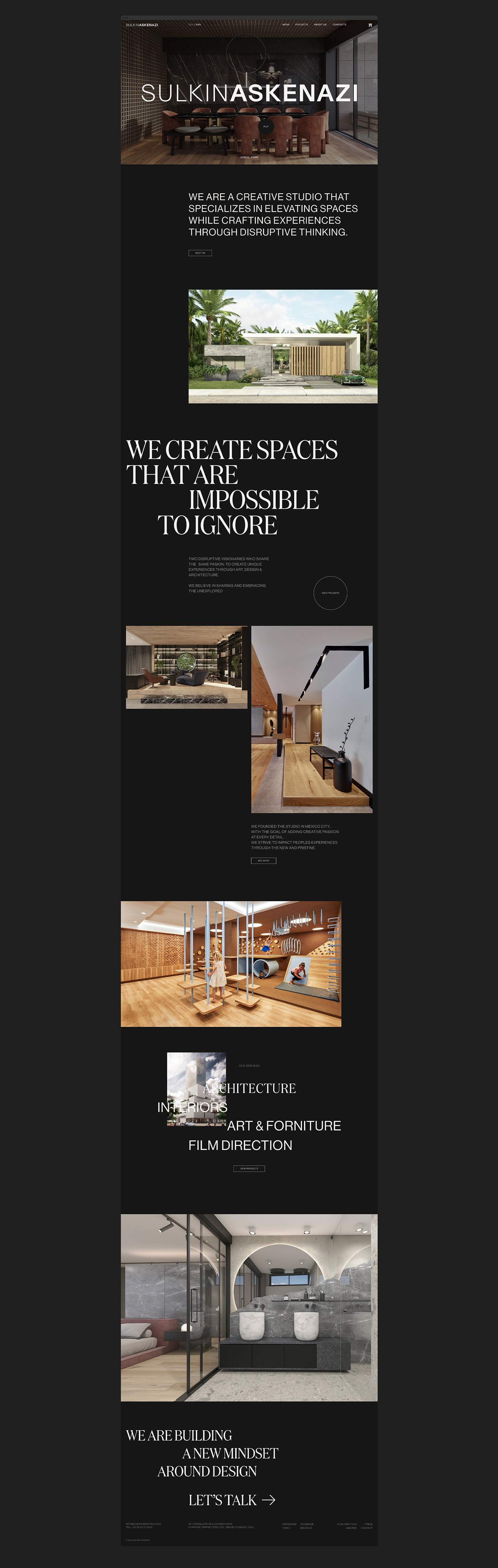 Home Layout for Web Design Project. 