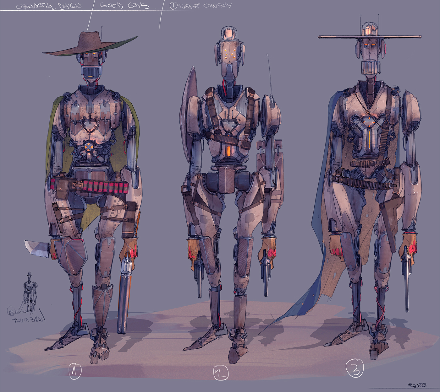 design Character robot mongol tano desert android