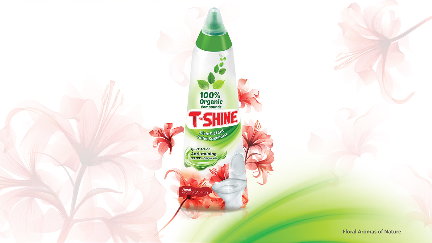 Branding Packaging Design tshine t-shine revamp toiletcleaner packagingrewamp NewPack ecofriendly