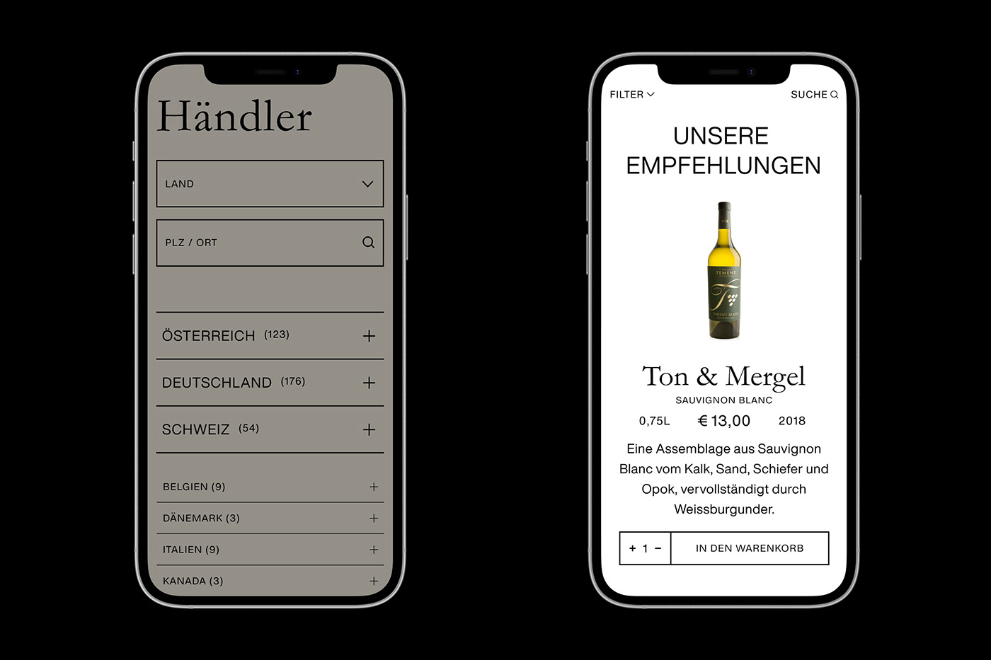austria branding  digital e-commerce styria Website wine winery