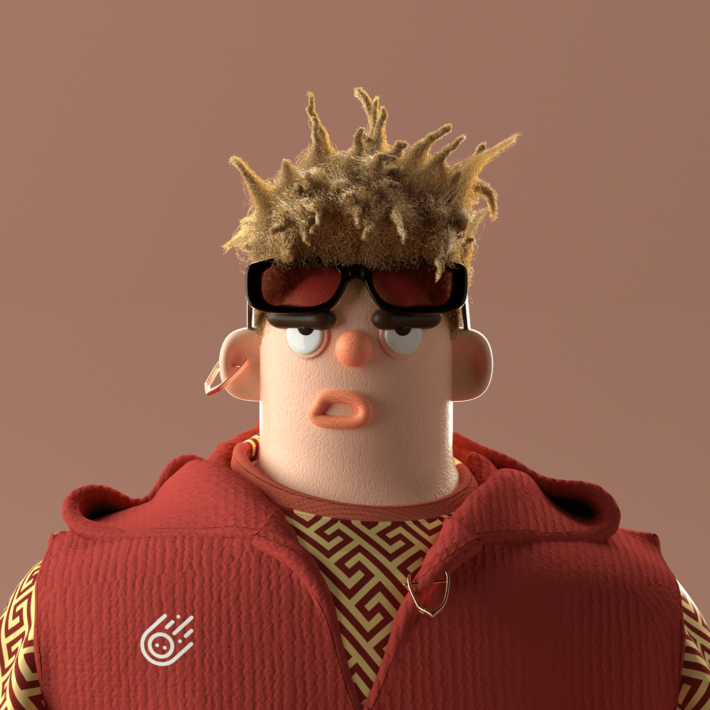 3D c4d CGI Character design  cinema 4d identity octane redesign Render xddailychallenge