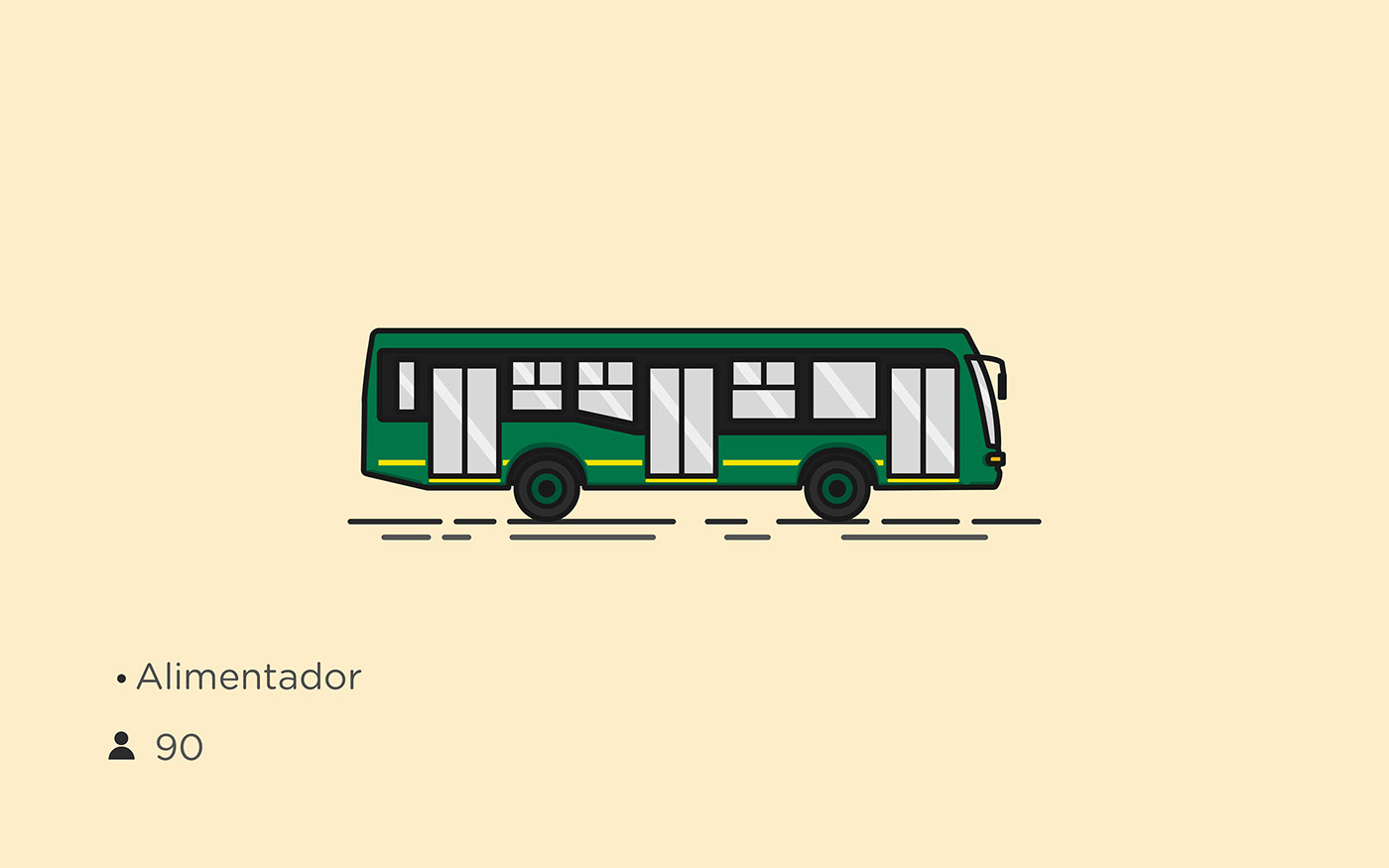 Autobuses ilustracion transporte capital gif Minimalista bogota