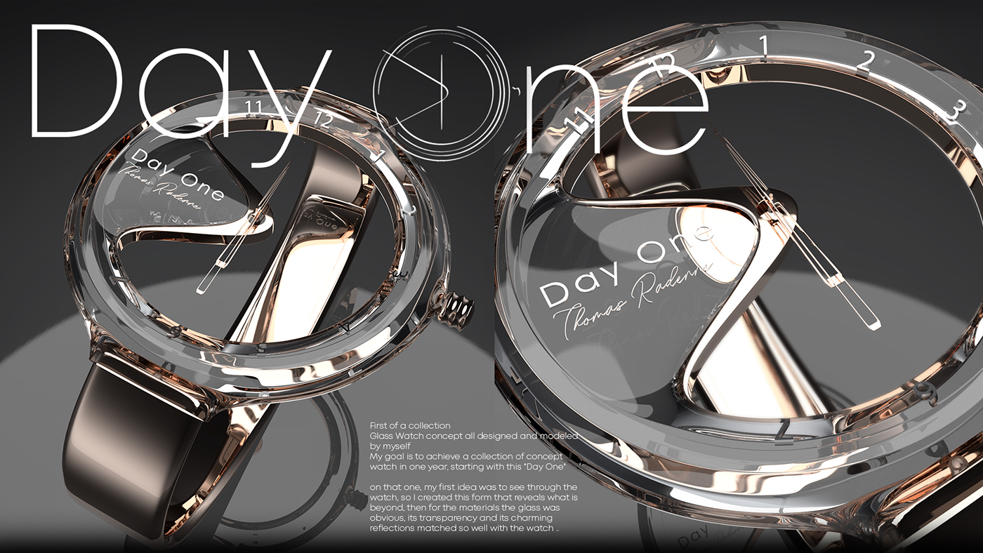 watch 3D concept design time sketch modeling Jewellery Render visualization