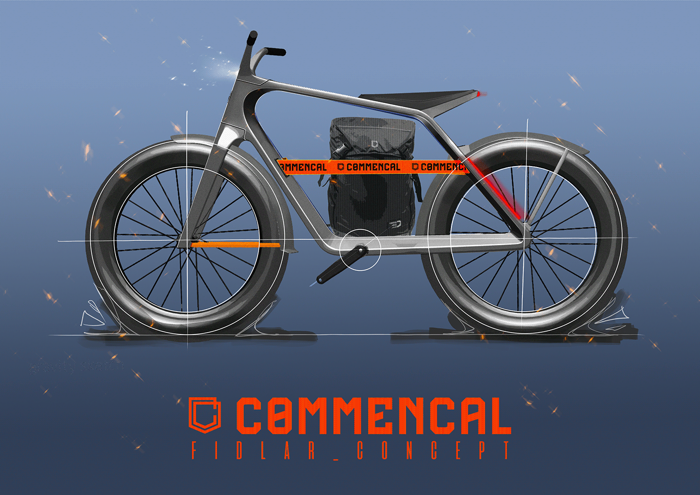 Bicycle Commençal design Ebike electric bike mountain bike MTB skecth Transportation Design urban bike