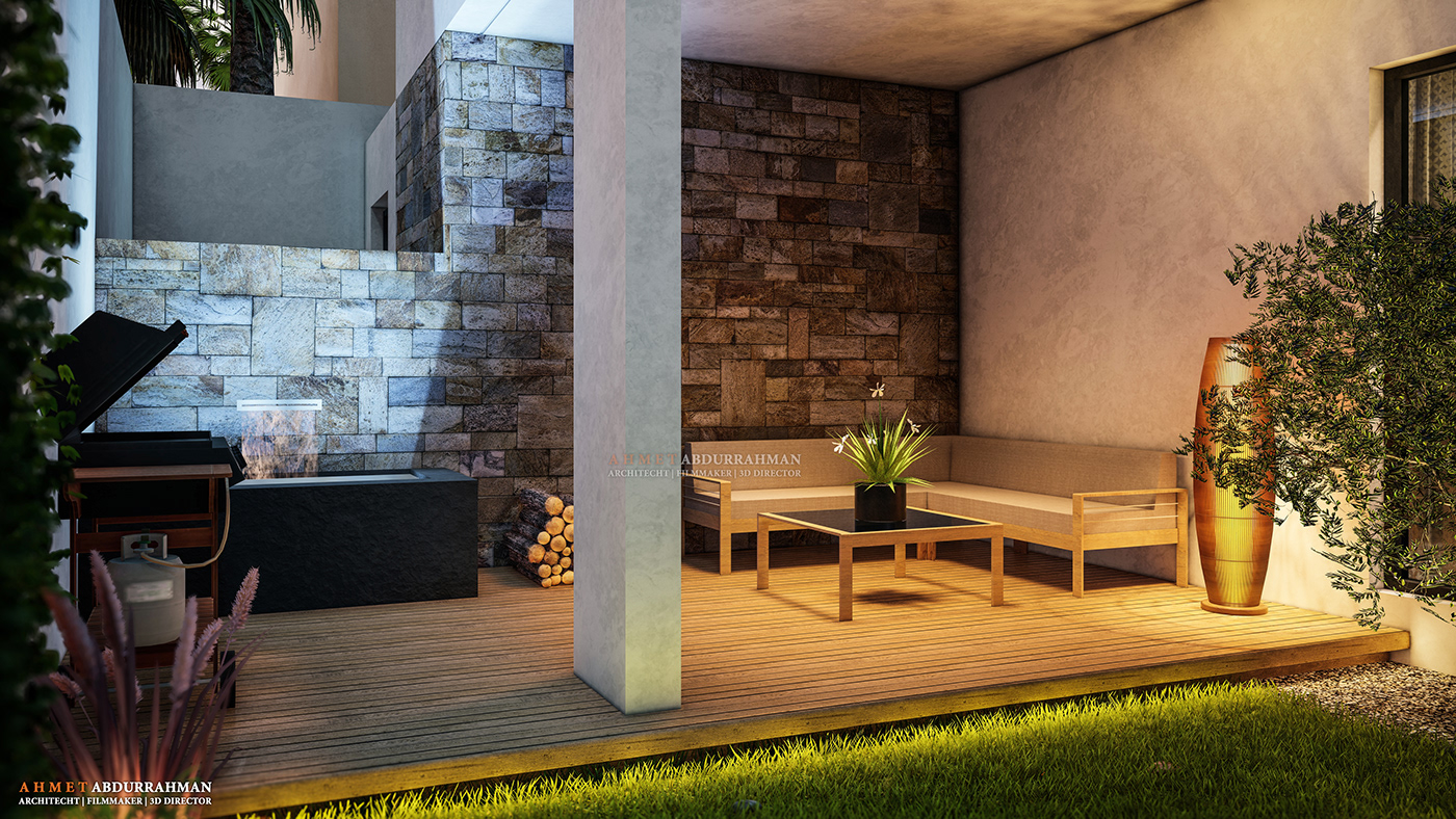 3d render 3dsmax archviz house lumion Modern Villa Render rendering Villa visualization