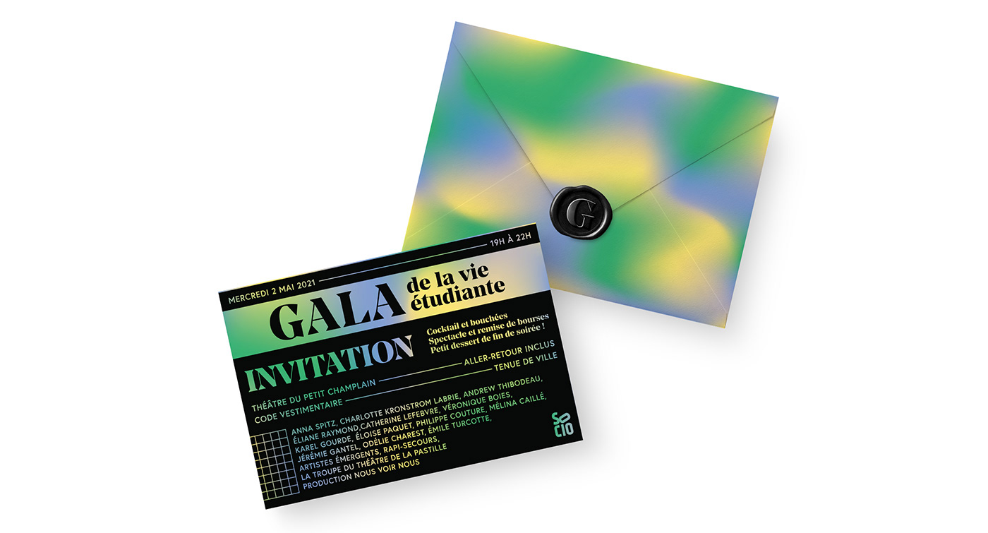 gradient Invitation poster