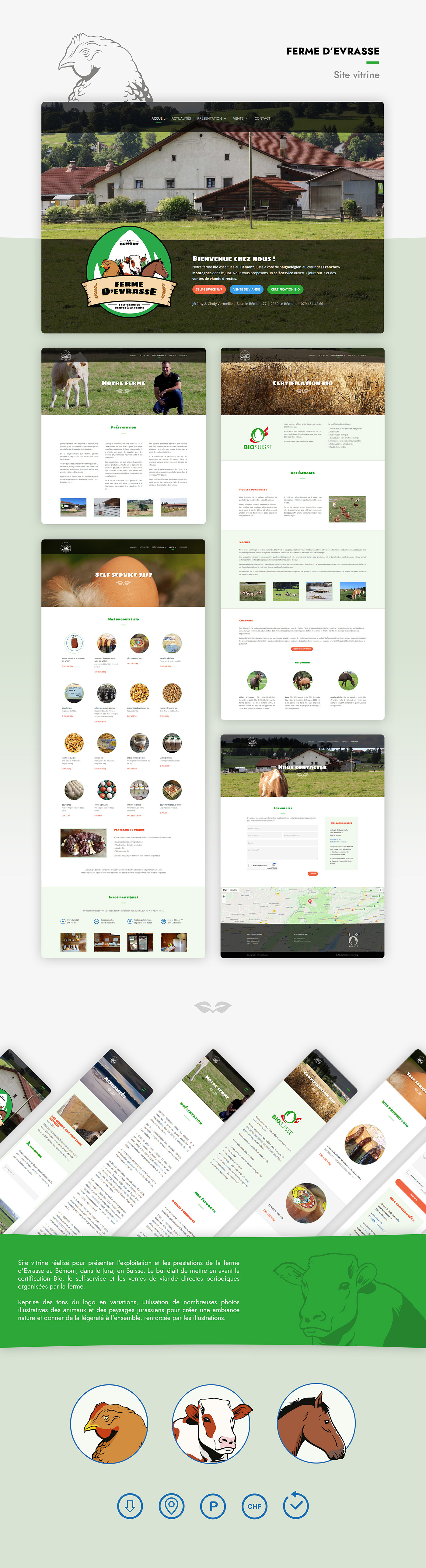farm bio Website Nature Webdesign UI UX design