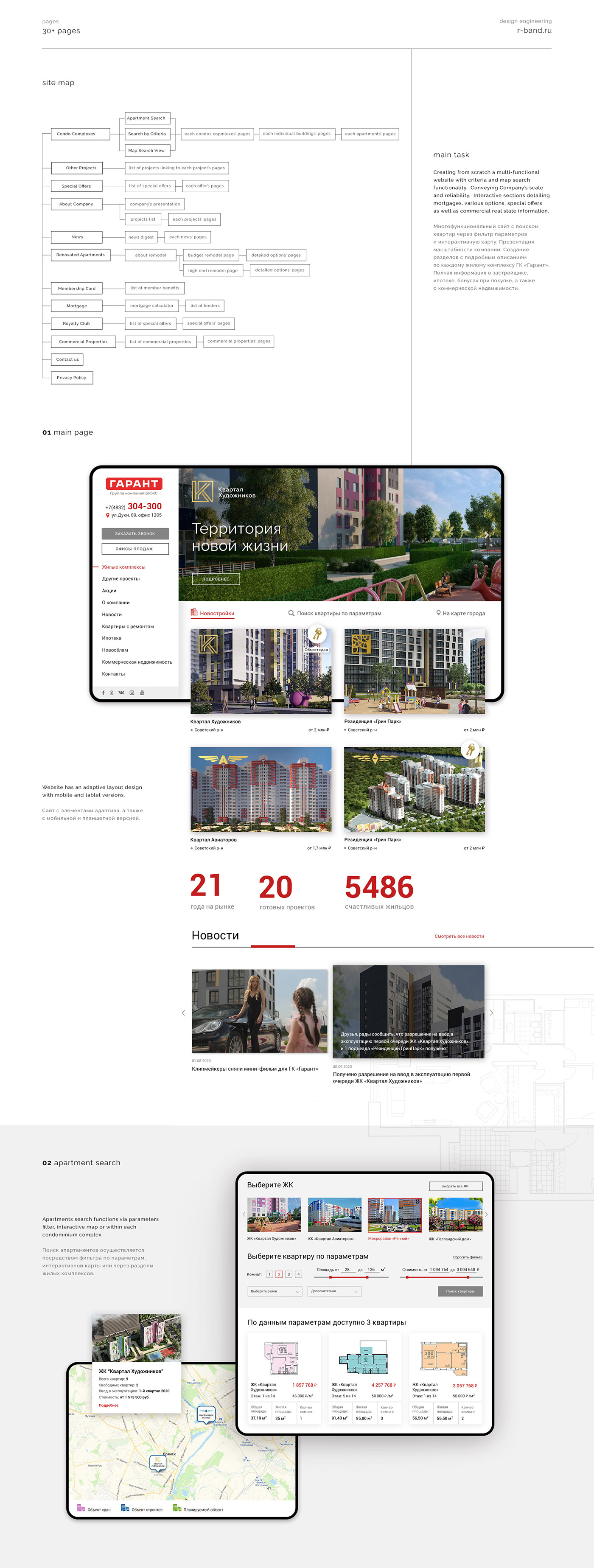 apartment Bank commerce construction developer estate flat Mortgage Webdesign UX design