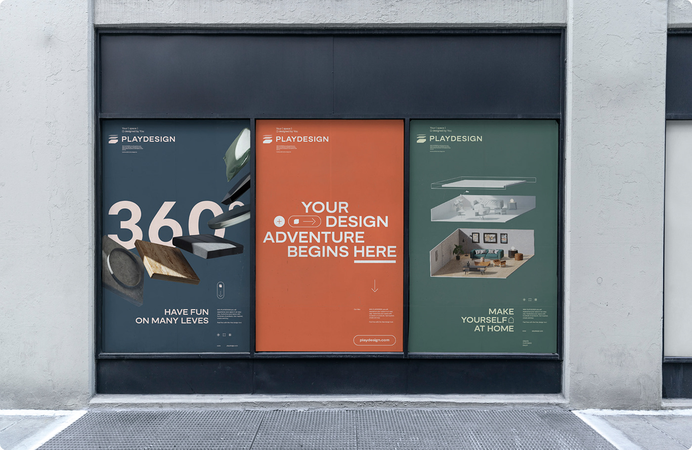 3D Branding 3d furniture app FURNISHING furniture home Mateusz Pałka Perspective Space design symbol studio