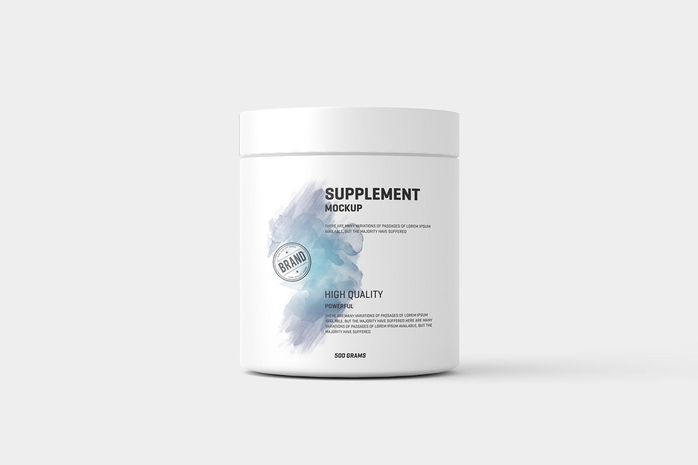 design supplement protein jar Mockup gym Label vitamin graphic pill