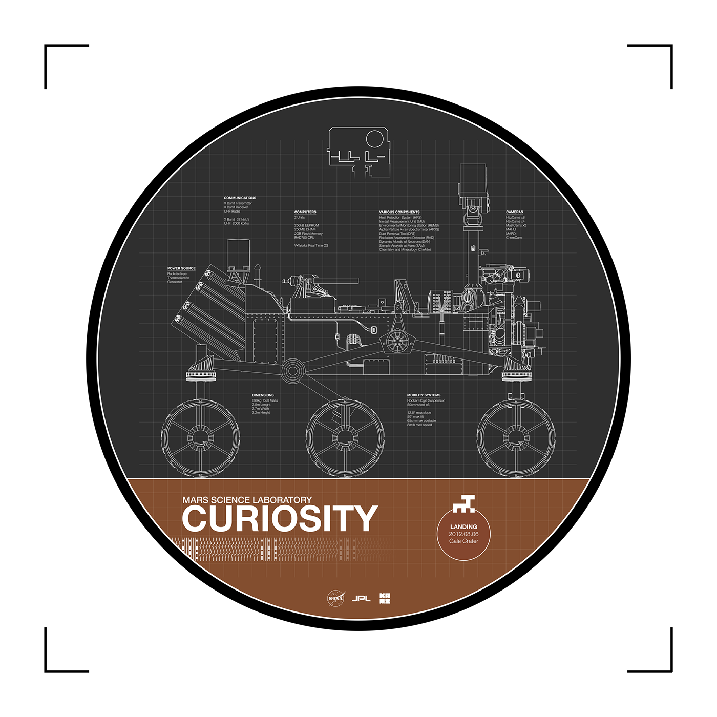 nasa JPL curiosity mars rover mars science laboratory Space  robot