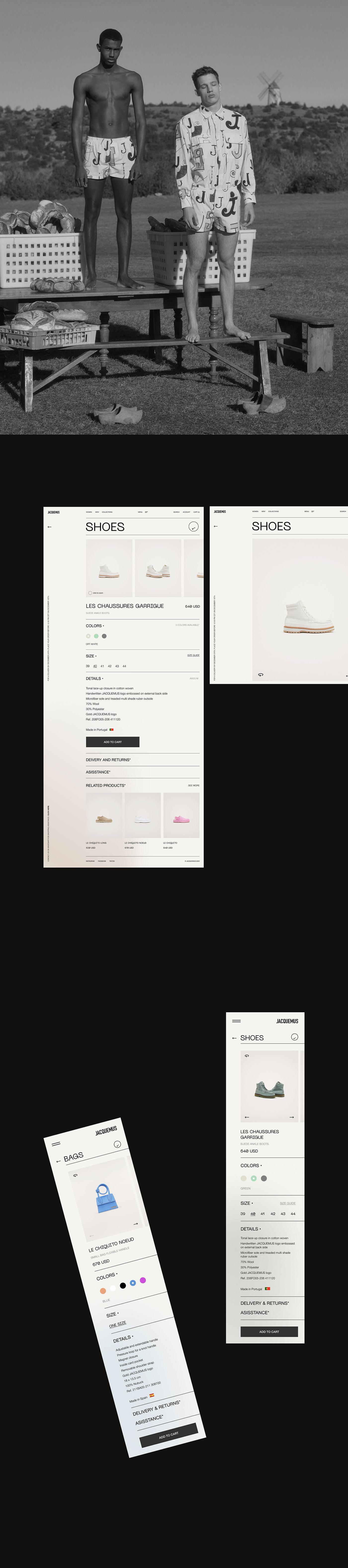 app e-commerce Fashion  minimal redesign shop store UI/UX Web Design  Website