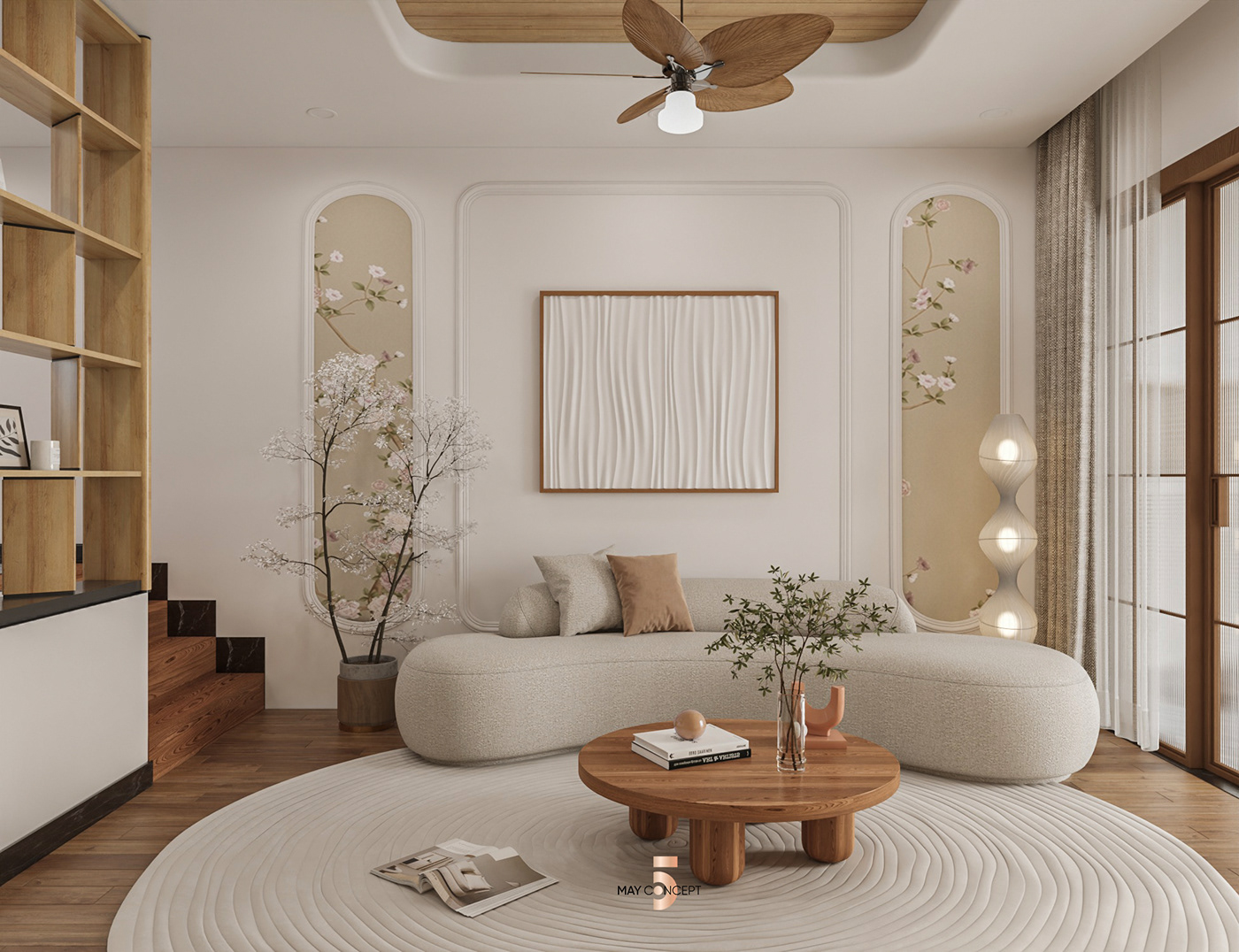 interior design  Scandinavian Interior bedroom livingroom apartment living room wabisabi interior kitchen visualization