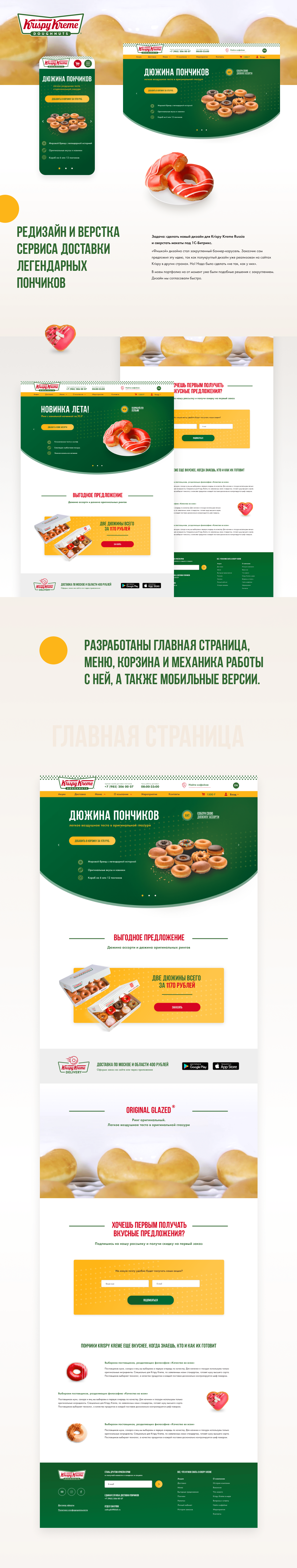busket delivery donut Donuts e-commerce online store site Sweets web site интернет-магазин