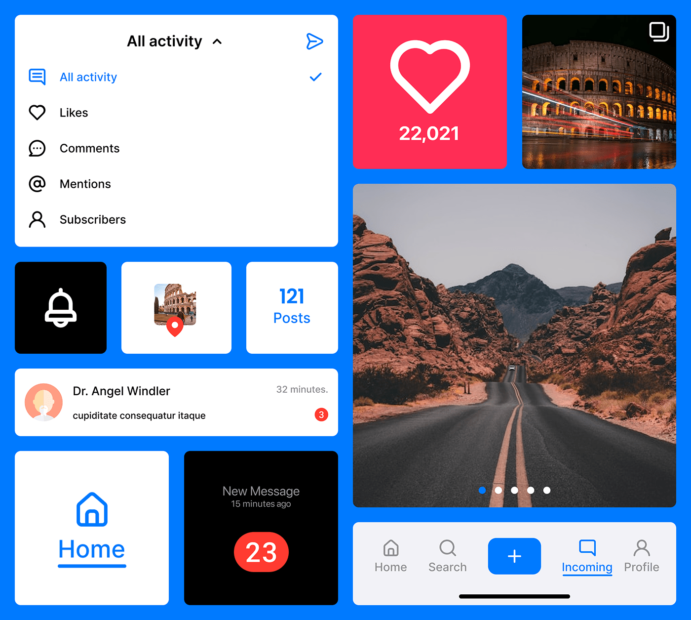 app application Chat design ios mobile network social Travel UI
