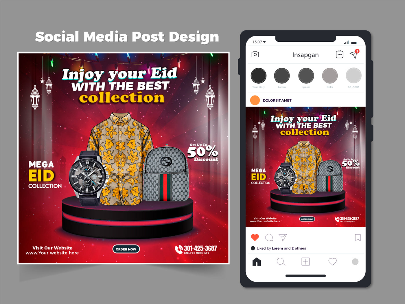 creative Eid ramadan Social media post Socialmedia Advertising  marketing   discount sale banner
