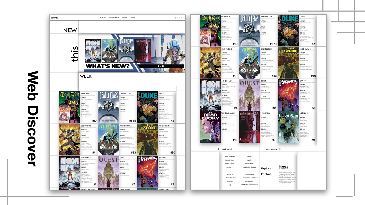 redesign UX design ui design Web Design  image comicbooks Case Study Proposal graphic design  comics