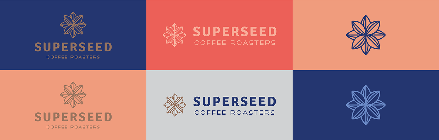 superseed coffee roasters Coffee ILLUSTRATION  branding  packaging design Sticker Label label design graphic design  Logo Design