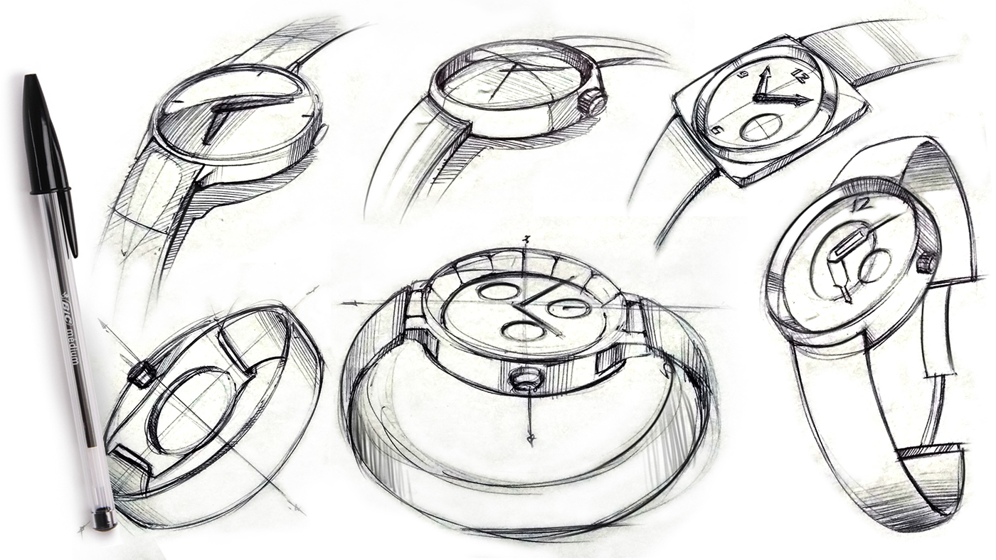 watch modular time mechanical analog minimal product design  industrial design  India wristwatch