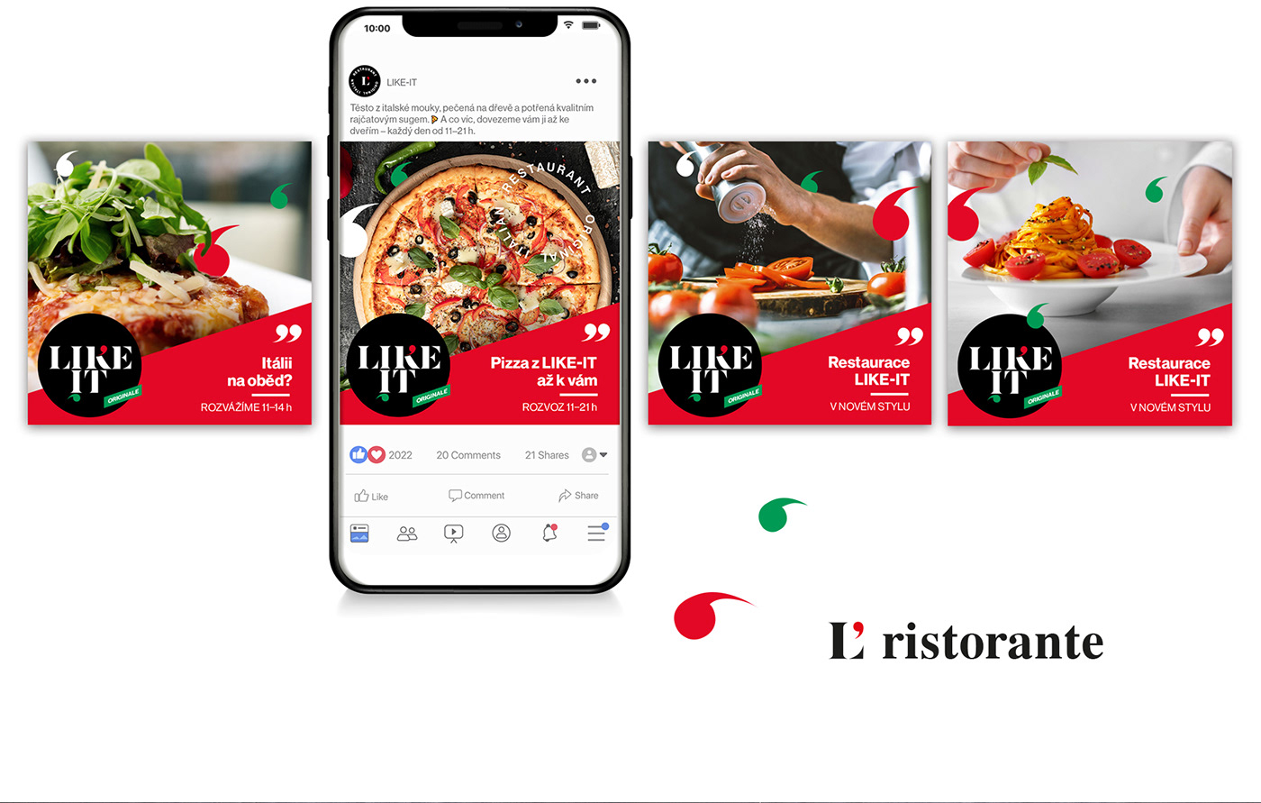 graphic Brand Design visual identity restaurant italian restaurant