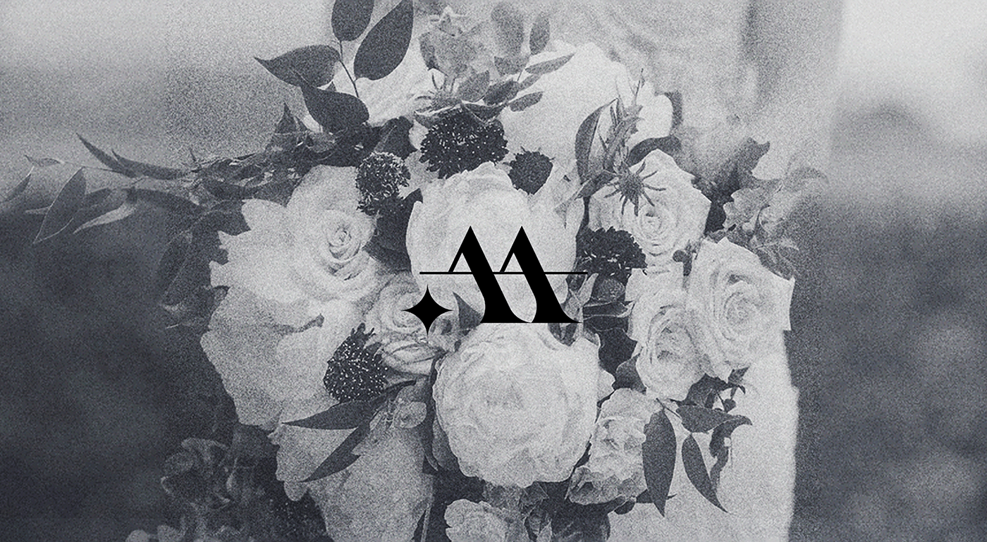 brand brand identity branding  elegant Flowers logo Logotype photographer wedding aiga