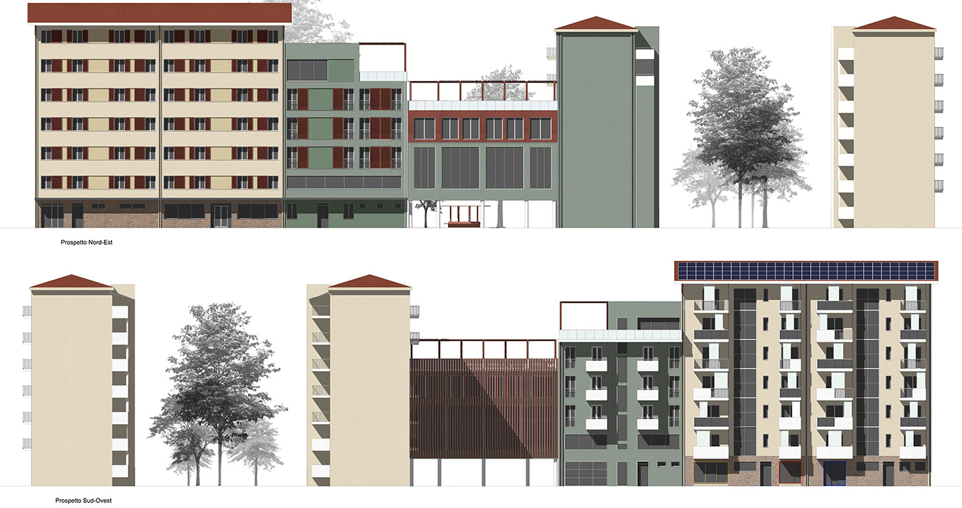 apartment building exterior architecture visualization Masterplan Landscape Architecture  urban planning city