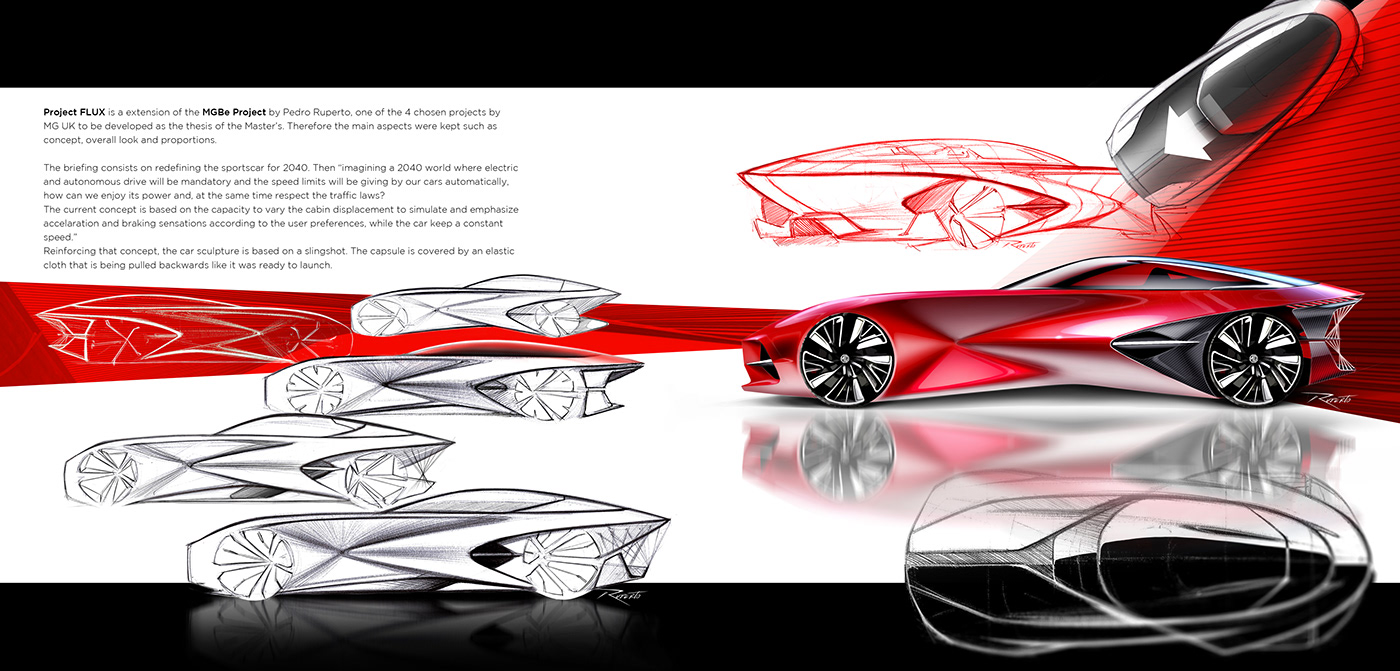 car Autonomous design transportation MG Sportscar automotive   british future rendering