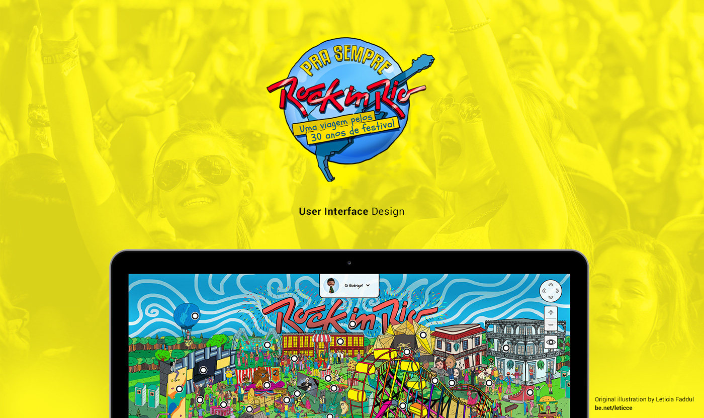user experience rock in rio user interface Web