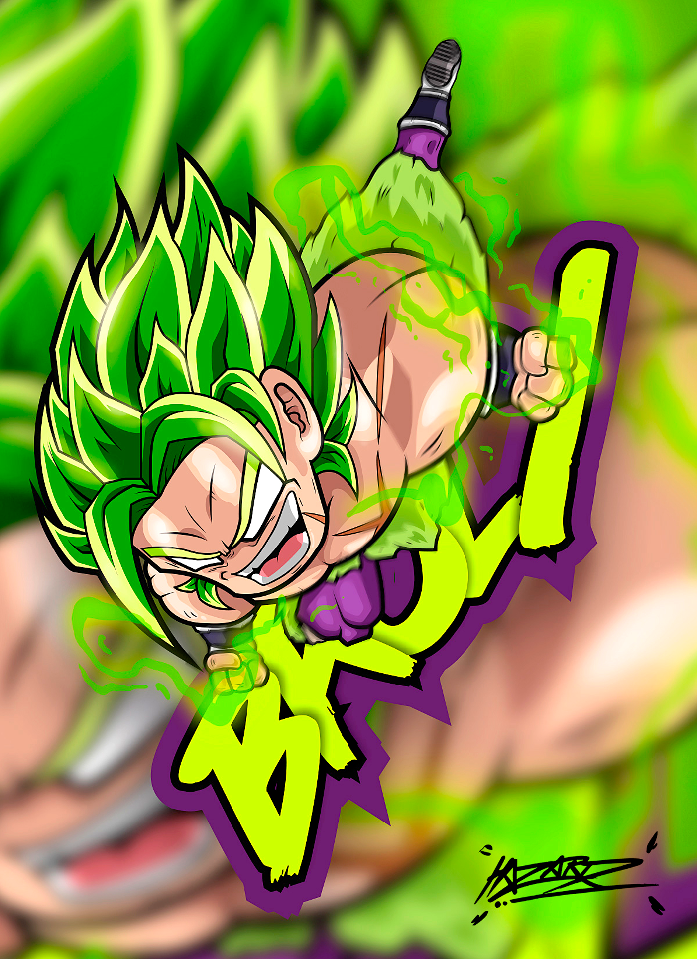 Dragonball dragonballsuper Broly fanart manga anime ILLUSTRATION  diseño dibujos personajes