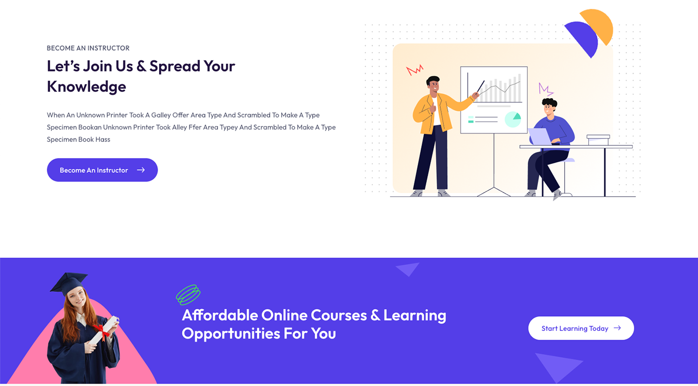 Online education e-learning Online course edtech learning platform Education learning courses uiux product design 