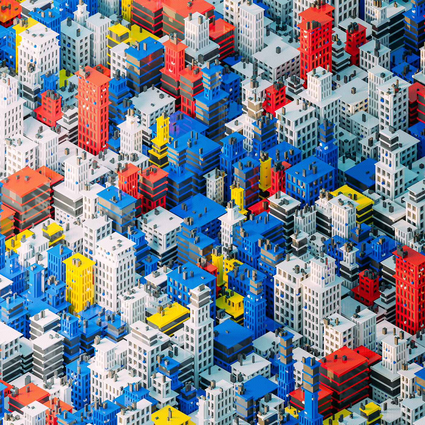 3D generative grid Isometric Nature surreal Technology