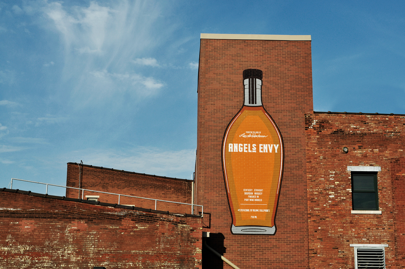 bourbon Hand Painted lettering Signage Mural