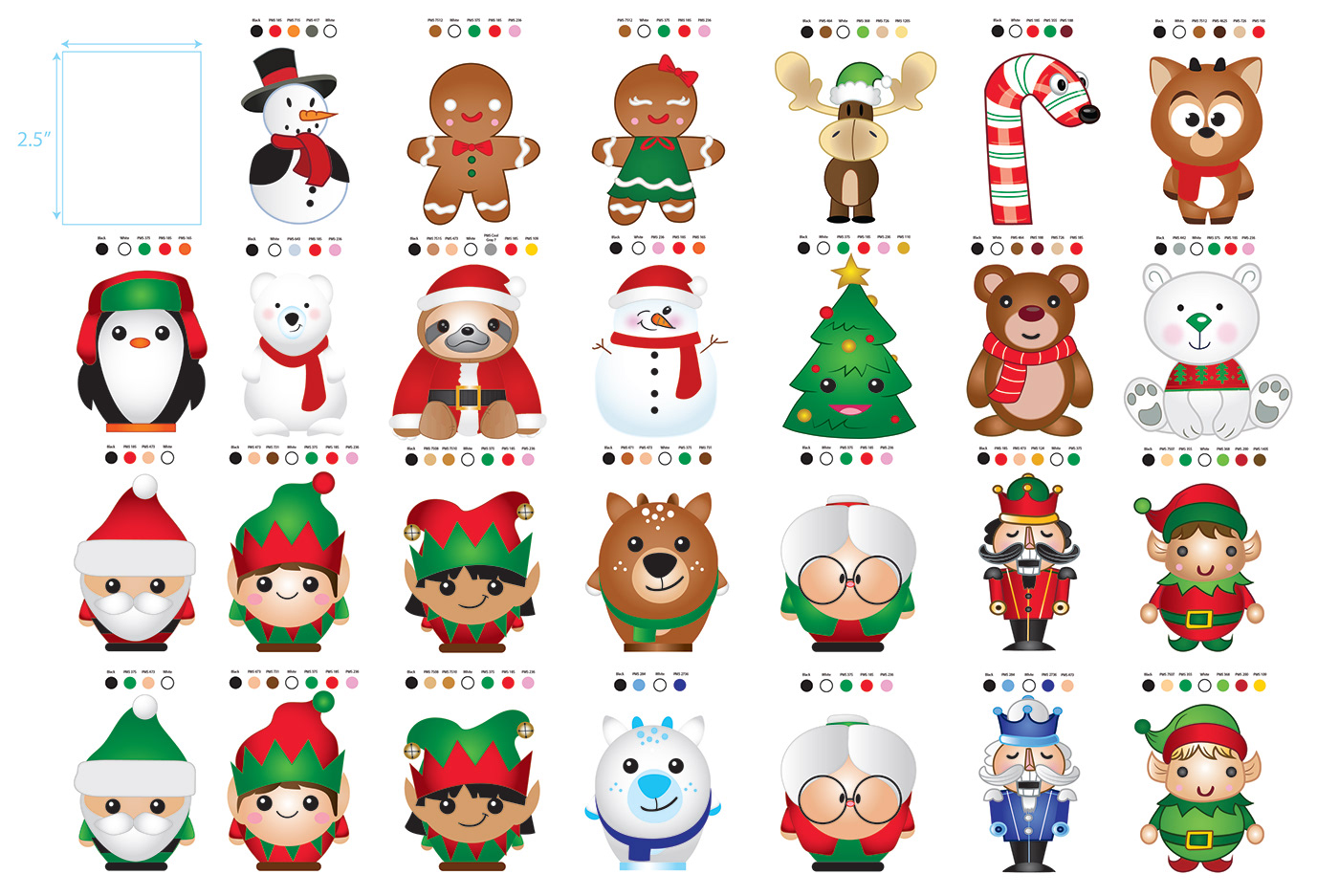 Christmas Holiday design Character toy concept art winter product santa ILLUSTRATION 