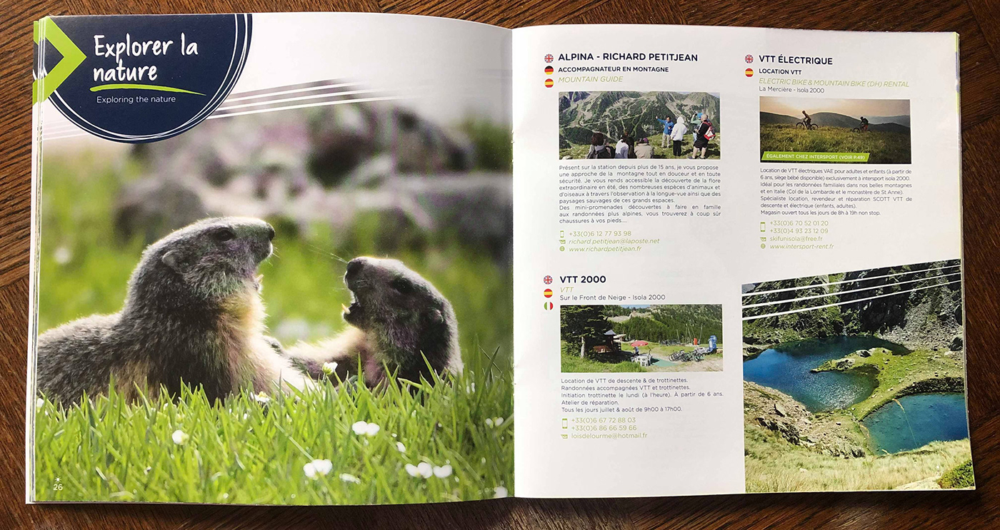 brochure Brochure activités guide pratique isola isola 2000 mise en page