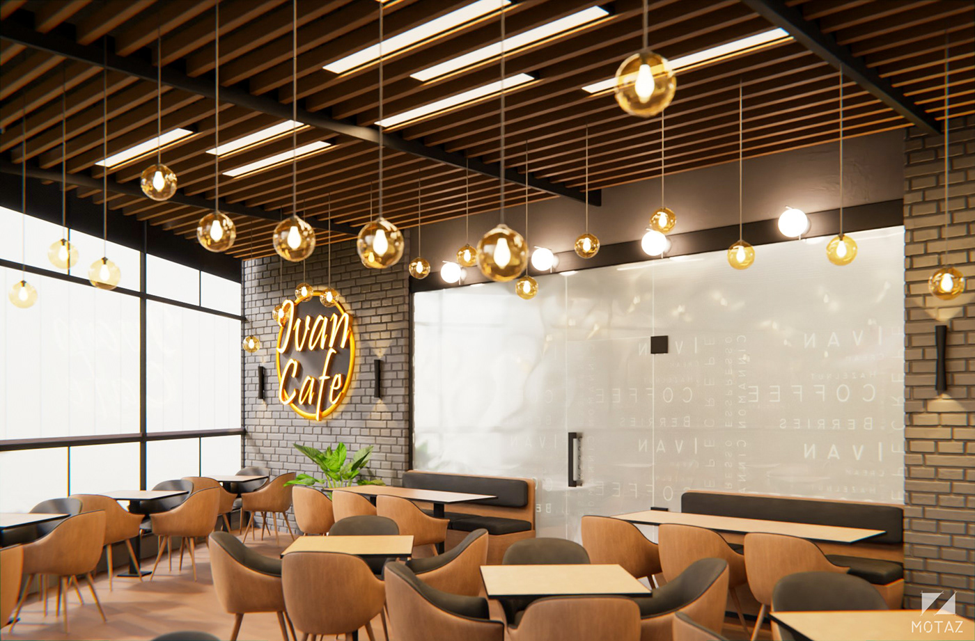 cafe coffee shop Interior modern restaurant