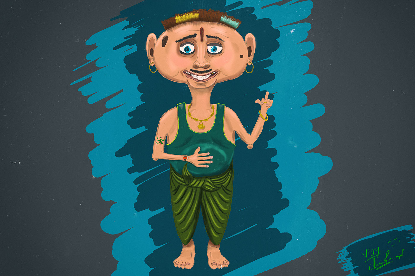 Chandu Chor (Thief) - Digital Art on Behance