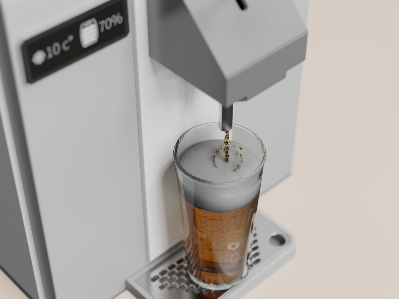 design industrial design  product Render 3D concept beer modeling keyshot product design 